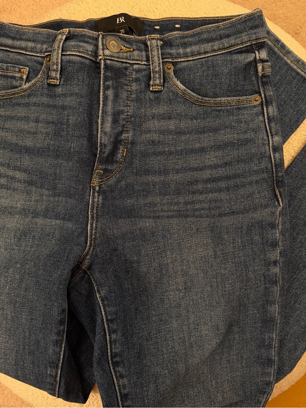 Banana Republic Straight Leg Denim Jeans in Blue